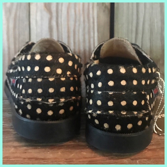 Adorable polka-dot calf hair boat shoe by Sebago - Picture 6 of 8